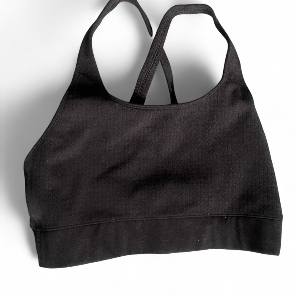 Fabletics Black Sports Bra with Crisscross Straps - Picture 2 of 2